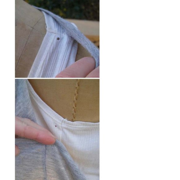 H&M Lagenlook draped Double Layer Tank dress sz L - Picture 7 of 13